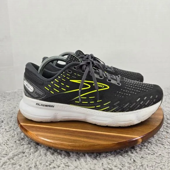 Brooks Glycerin 20 Black Athletic Gym Lifestyle Road Running Shoes Mens 9.5 D