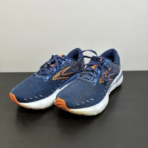 Brooks Glycerin GTS 20 Shoes Mens 9 Wide Blue Depths Palace Orange Road Running