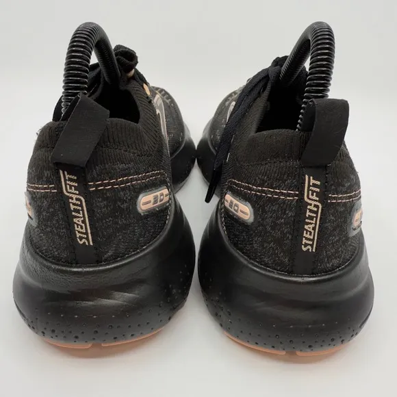 Brooks Glycerin Stealthfit 20 Road Running Shoes Womens 7 Black Peach Sneakers