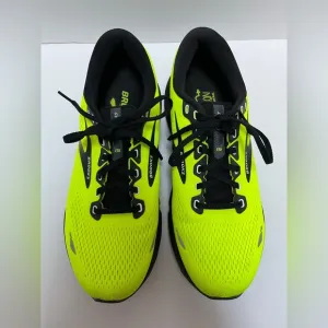 Brooks Men's 1103931D762 Ghost 15 Athletic Running Shoe Neon Black Size 10D