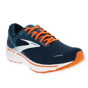 BROOKS | Men’s Ghost 14 Running Shoes in Titan/Teal/Flame