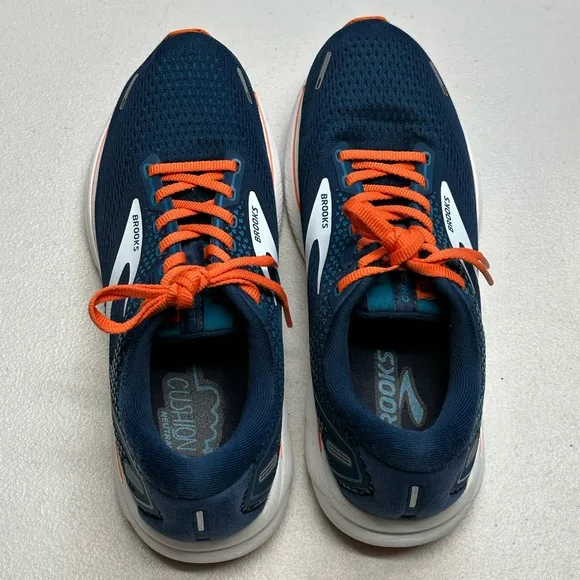 BROOKS | Men’s Ghost 14 Running Shoes in Titan/Teal/Flame