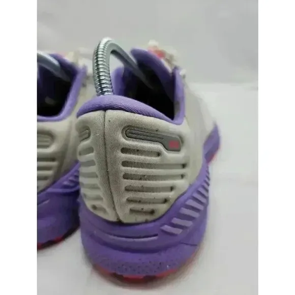 Brooks Womens Adrenaline GTS 22 Road Running Shoes White Coral Purple Size 9.5