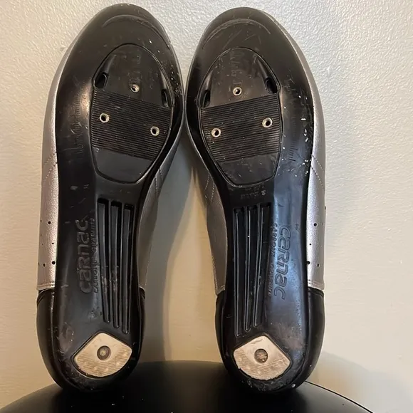 Carnac TRS 8 Triathlon Shoes Road Bike Cyclist Silver Black Red Mens Size 14