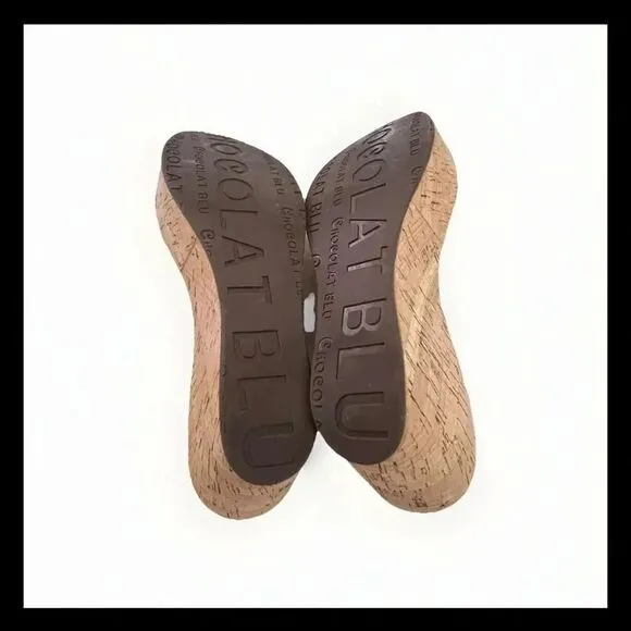 Chocolat Blu Women Shoes Yiona Off- White Leather Slide Sandal Size 7.5