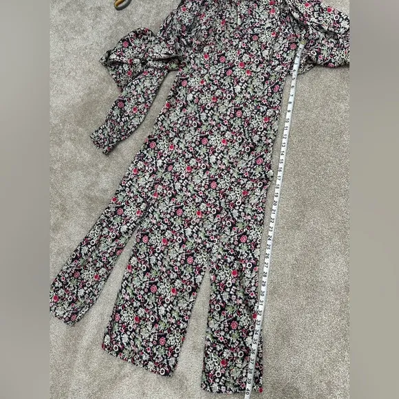 Cinq a Sept - Quin Floral Tie Midi Dress - size 0 - Very Good Used Condition