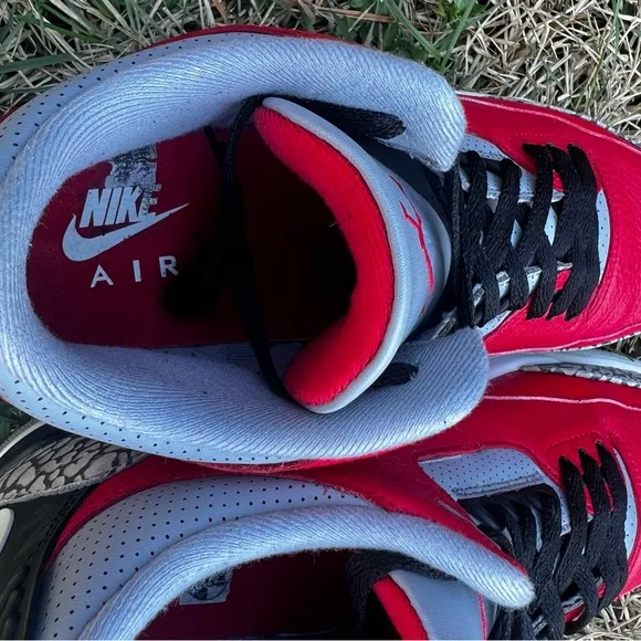 CLEAN Air Jordan 3 Retro Red Unite size 12 Mens shoes