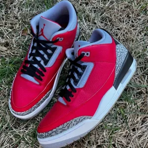 CLEAN Air Jordan 3 Retro Red Unite size 12 Mens shoes