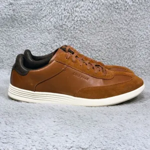 Cole Haan Grand Crosscourt Turf Mens Size 10.5 Sneaker Shoes British Tan Leather