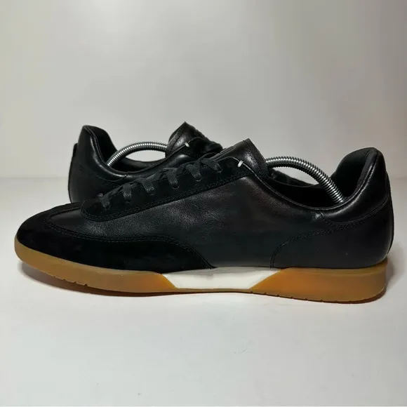Cole Haan GrandPro Turf Leather Sneakers C29162 Mens Size 11.5W Black Gum Soles