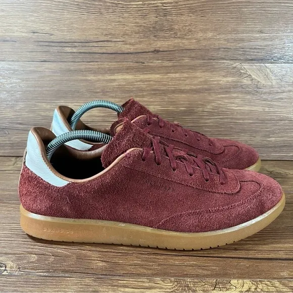 Cole Haan GrandPro Turf Red Suede Low Top Sneakers Men’s Size 8.5 Shoes