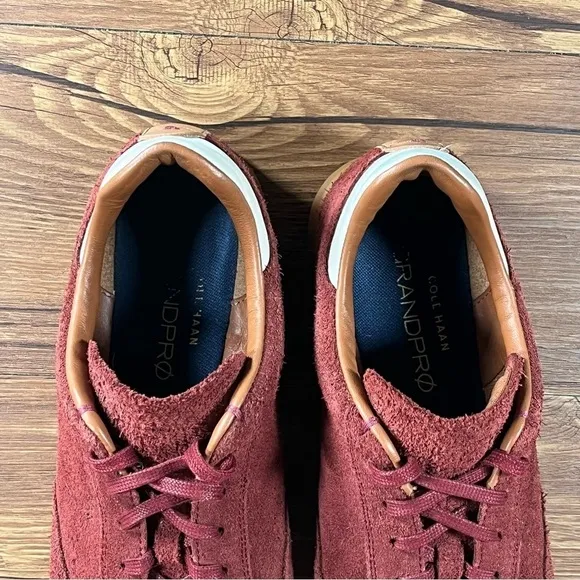 Cole Haan GrandPro Turf Red Suede Low Top Sneakers Men’s Size 8.5 Shoes