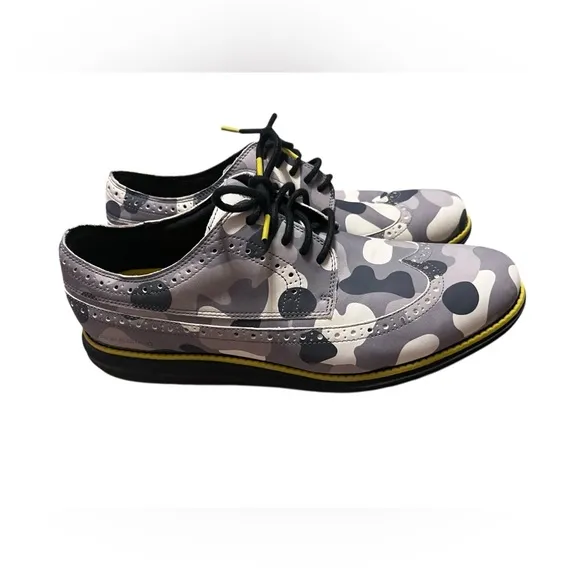 Cole Haan Originalgrand Wing Golf Oxford Camo Spike-less Men’s Shoes Size 10.5