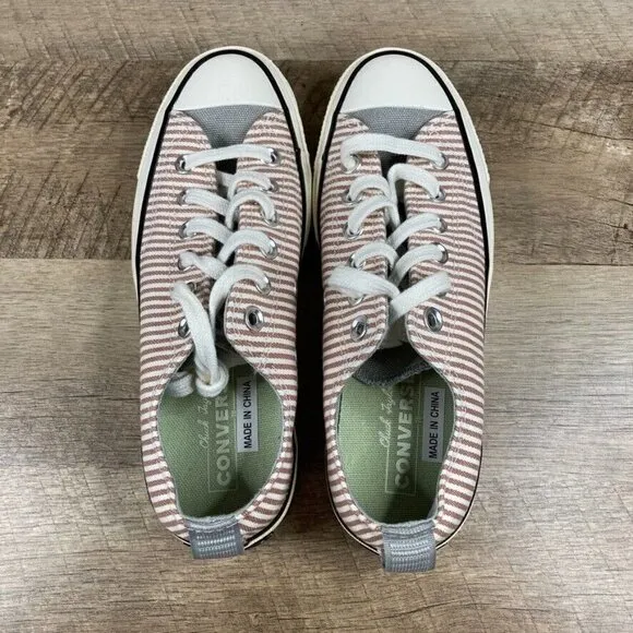 Converse Chuck 70 Crafted Stripe Clay Womens Sz 6.5 Shoes A00474C Sneakers NEW