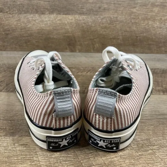 Converse Chuck 70 Crafted Stripe Clay Womens Sz 6.5 Shoes A00474C Sneakers NEW