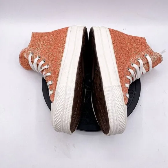 Converse Chuck Taylor All Star Lift HiMetallic Shimmer Healing Clay Size 7.5