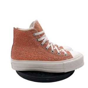 Converse Chuck Taylor All Star Lift HiMetallic Shimmer Healing Clay Size 7.5