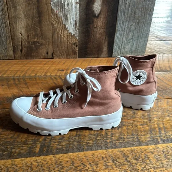 Converse Chuck Taylor high tops with lug sole Mineral Clay color Size 9