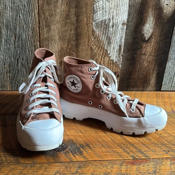 Converse Chuck Taylor high tops with lug sole Mineral Clay color Size 9
