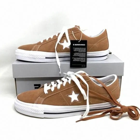 Converse Cons One Star Pro Ox Shoes Men Size Sneakers A03291C Clay Mineral Suede