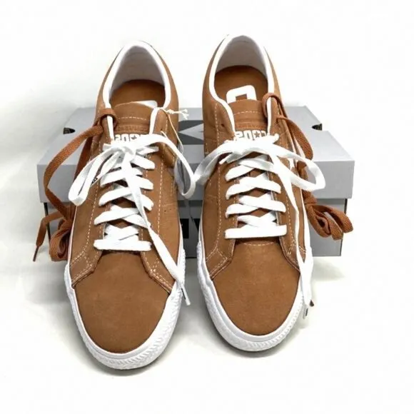 Converse Cons One Star Pro Ox Shoes Men Size Sneakers A03291C Clay Mineral Suede