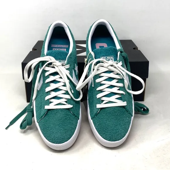 Converse Cons PL Vulc Pro Low Top Shoes Suede Women Green Suede Sneakers A02134C