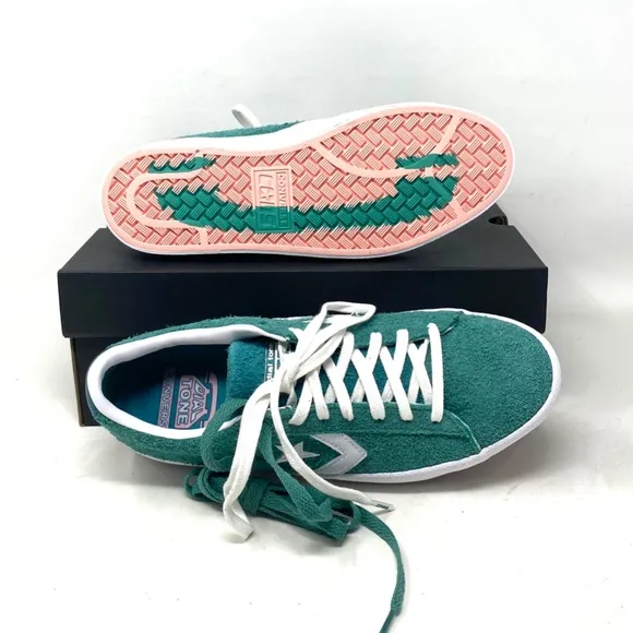 Converse Cons PL Vulc Pro Low Top Shoes Suede Women Green Suede Sneakers A02134C