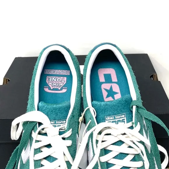 Converse Cons PL Vulc Pro Low Top Shoes Suede Women Green Suede Sneakers A02134C
