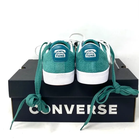 Converse Cons PL Vulc Pro Low Top Shoes Suede Women Green Suede Sneakers A02134C