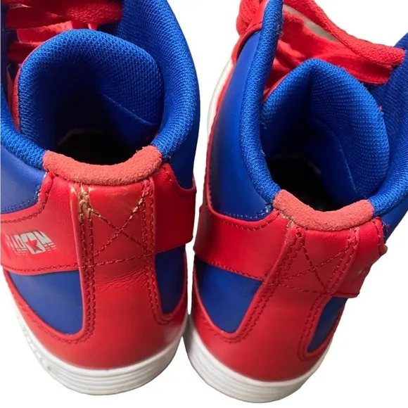 Converse Weapon Hi Tops Red Blue Sneakers Basketball Shoes 5.5