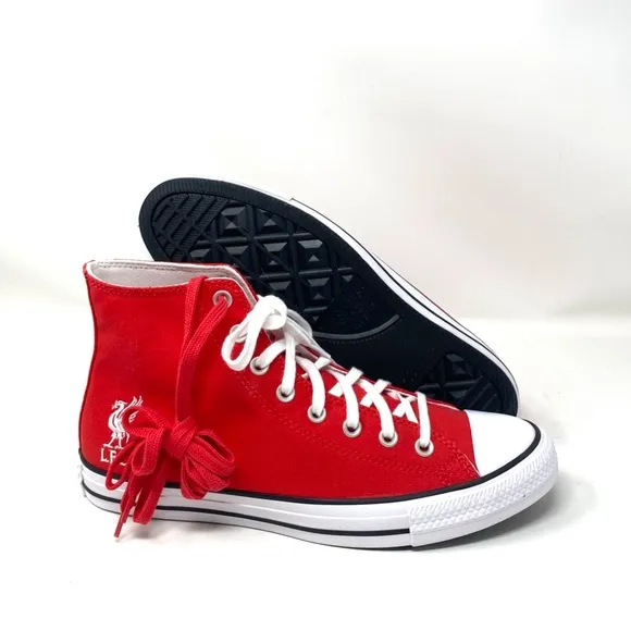 Converse x Liverpool F.C. Ctas High Sneakers Women Size Shoes Red Canvas A07260F
