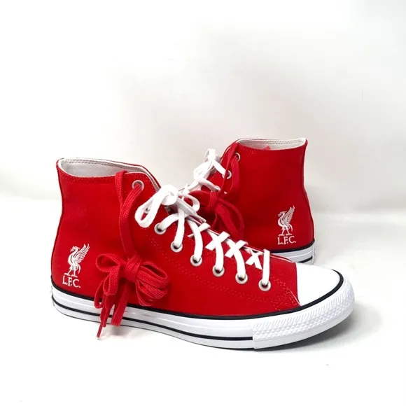 Converse x Liverpool F.C. Ctas High Sneakers Women Size Shoes Red Canvas A07260F