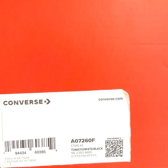 Converse x Liverpool F.C. Ctas High Sneakers Women Size Shoes Red Canvas A07260F