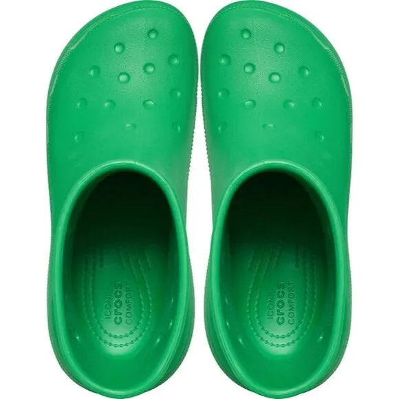 Crocs Adult Unisex Grass Green Crush Boots Shoes Ankle Rain Womens 9 Mens 8