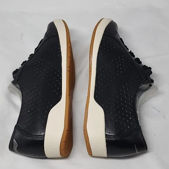 DANSKO ORLI NAPPA LEATHER PERFORATED SNEAKERS LADIES SIZE 36 BLACK