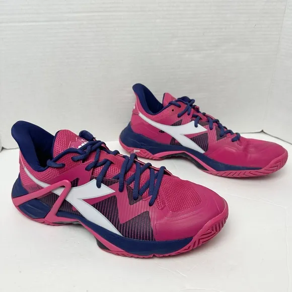 Diadora B.ICON 2 W AG Tennis Shoes in Pink Yarrow White Blueprint Womens Size 11