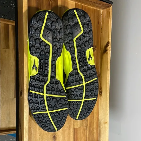 Diadora Yellow and Black Turf Soccer Shoes