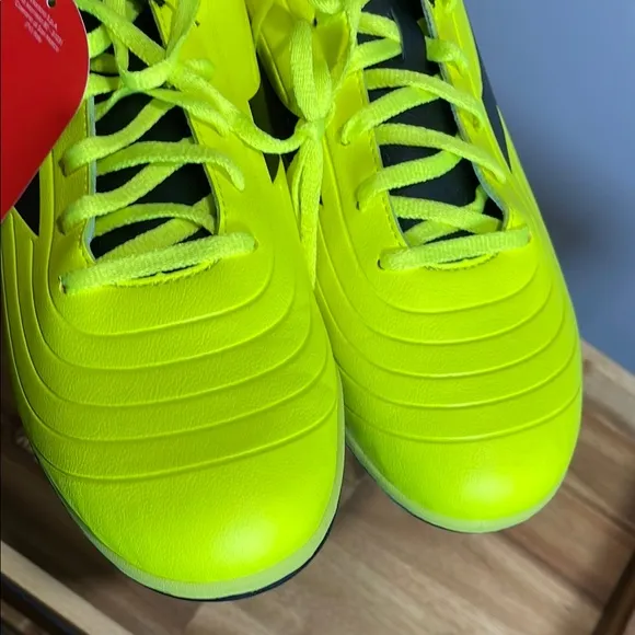 Diadora Yellow and Black Turf Soccer Shoes