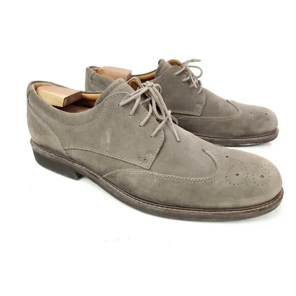 ECCO Findlay Brogue Tie Oxfords, 633584 Size EU 47 US 13 Dark Clay Lace up Shoes