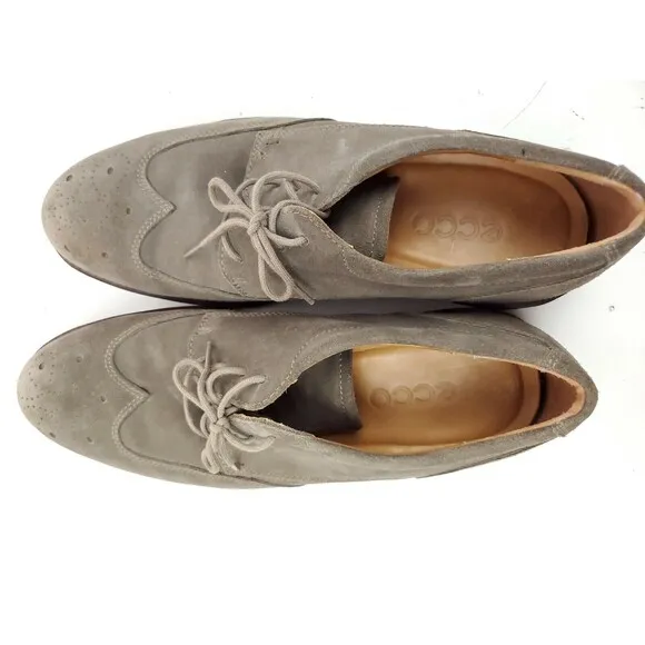 ECCO Findlay Brogue Tie Oxfords, 633584 Size EU 47 US 13 Dark Clay Lace up Shoes