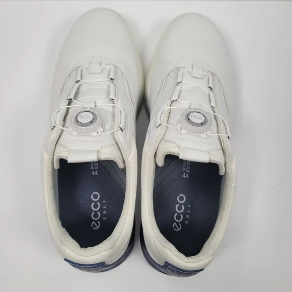 Ecco S - There Performance Men's White &amp; Blue Golf Sneakers US Size 10-10.5