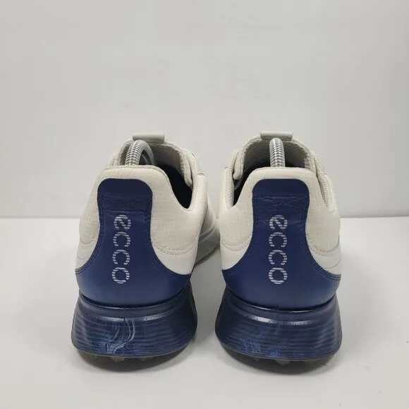 Ecco S - There Performance Men's White &amp; Blue Golf Sneakers US Size 10-10.5