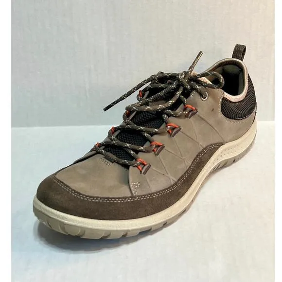 ECCO Women's Aspina Low Hiking Outdoors Shoes Dark Clay Warm Grey Size 41/8.5US