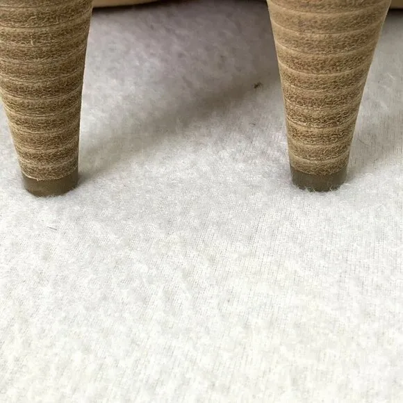 Etienne Aigner Simone Peep Toe Bootie Womens size 8 Clay Suede