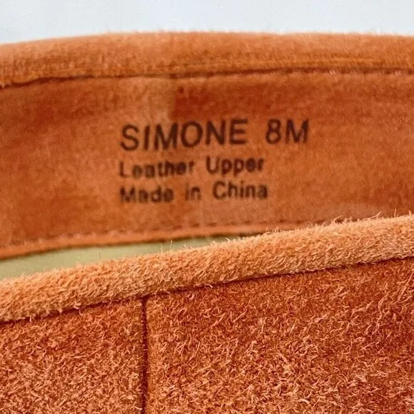 Etienne Aigner Simone Peep Toe Bootie Womens size 8 Clay Suede
