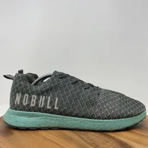 EUC NoBull Project Matryx Trail Runner Shoes Grey Teal Mens 12.5 Womens 14