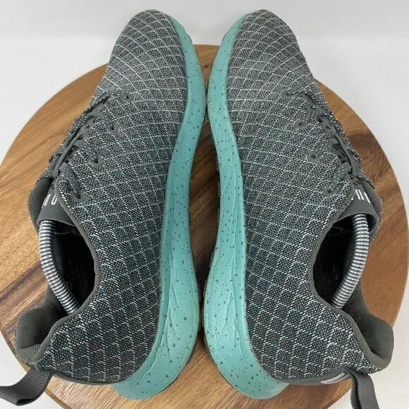 EUC NoBull Project Matryx Trail Runner Shoes Grey Teal Mens 12.5 Womens 14