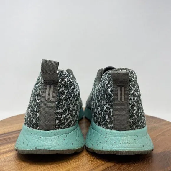 EUC NoBull Project Matryx Trail Runner Shoes Grey Teal Mens 12.5 Womens 14