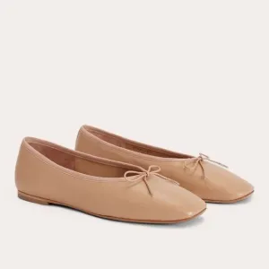 Everlane The Day Ballet Flat in Blush Tan Leather Shoes Size 8 New