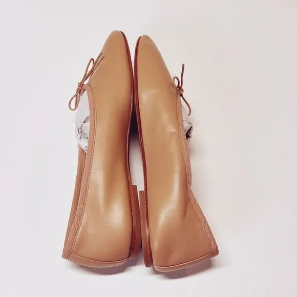 Everlane The Day Ballet Flat in Blush Tan Leather Shoes Size 8 New